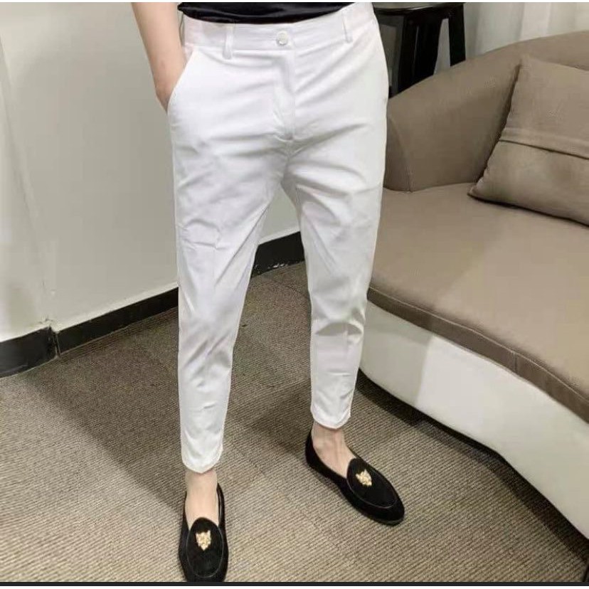 HOT HOT HOT quần âu trắng phong cách Hàn quốc chất vải tuyết mưa cao cấp mặc mát mịn, co giãn 4 chiều, BAO LỖI 1 ĐỔI 1 | BigBuy360 - bigbuy360.vn