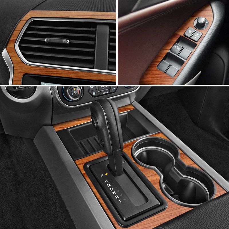 Miếng Dán Đề Can PVC 10x100cm Họa Tiết Vân Gỗ Chống Nước Trang Trí Nội Thất Xe Hơi