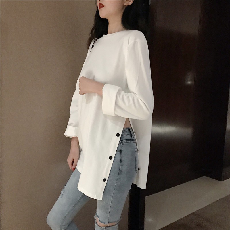 A229 ÁO ULZZANG XẺ TÀ CÁCH ĐIỆU