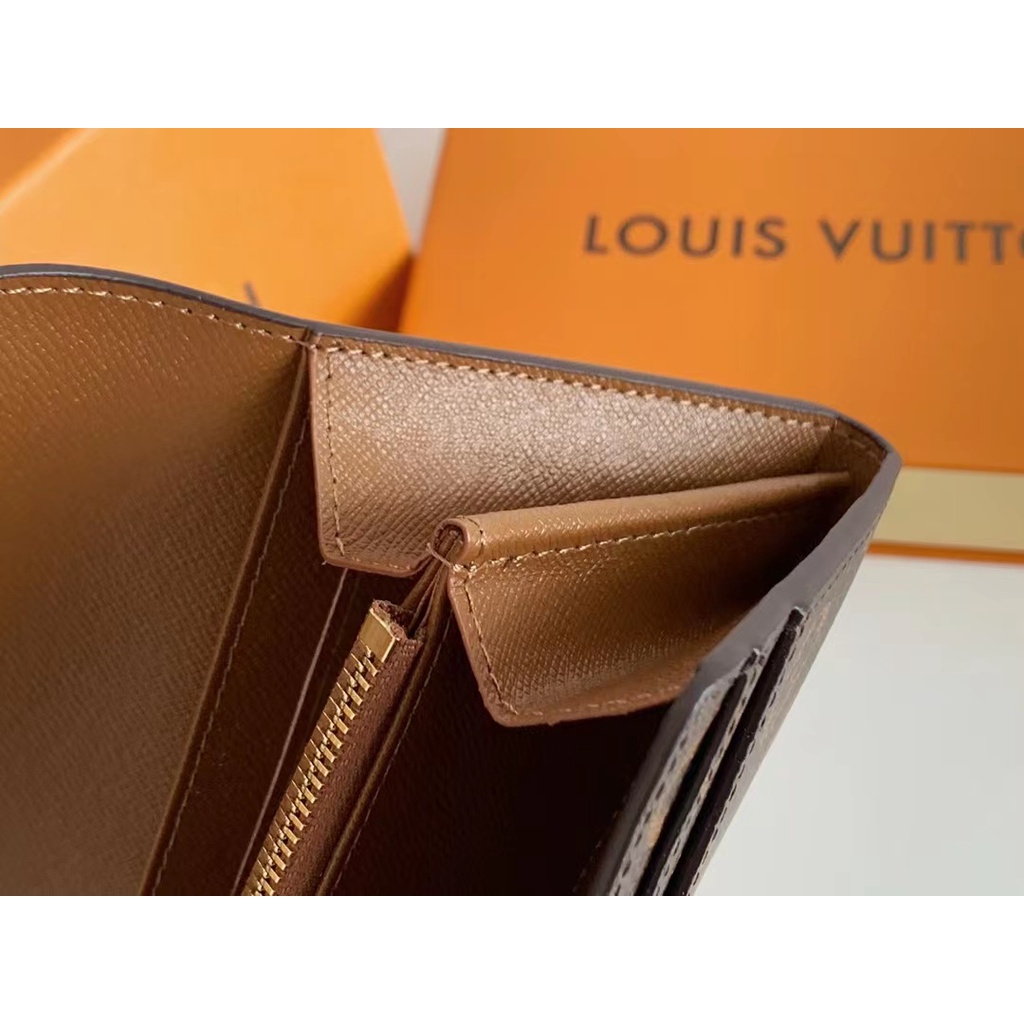 Sẵn sàng giao hàng Ví dài mới dành cho nữ Louis Vuitton LV Ví Monogram có hộp M58101