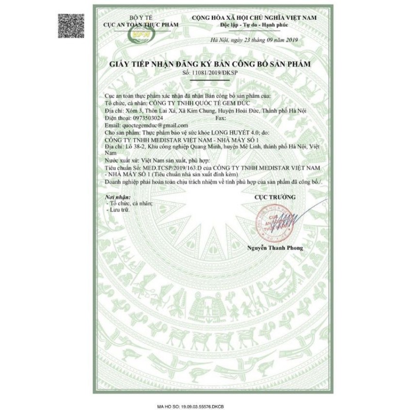 Long huyết PH - Tan bầm tím, giảm phù nề, mau lành vết thương