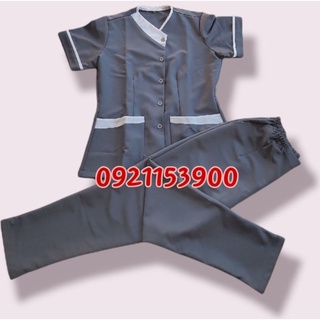 Đồng phục spa màu xám
