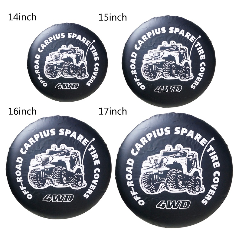 Vỏ Bọc Bánh Xe Dự Phòng Chống Thời Tiết Cho Xe Hơi 14 "15" 16 "17"