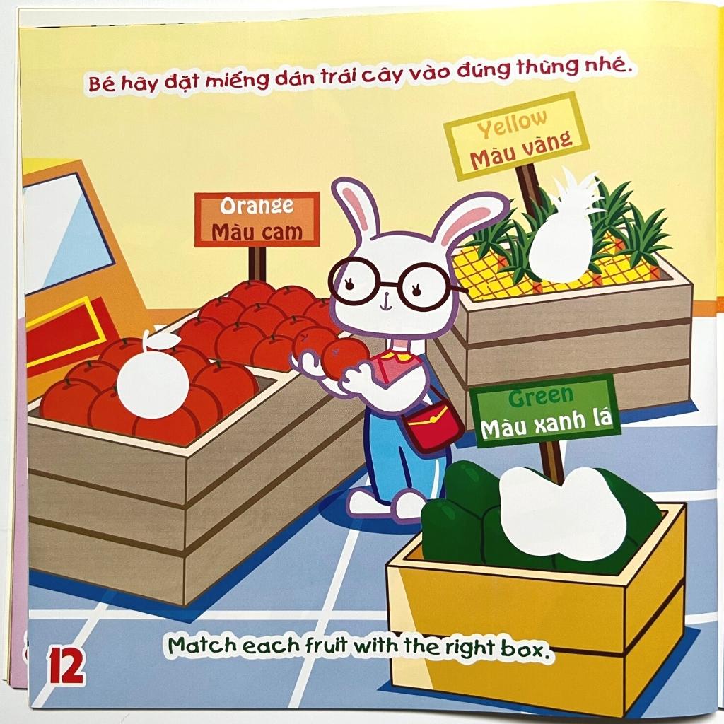 Sách Bóc Dán Thông Minh - My First Sticker Book (Bộ 6 Cuốn Miếng Dán Giúp Phát triển CQ - IQ)