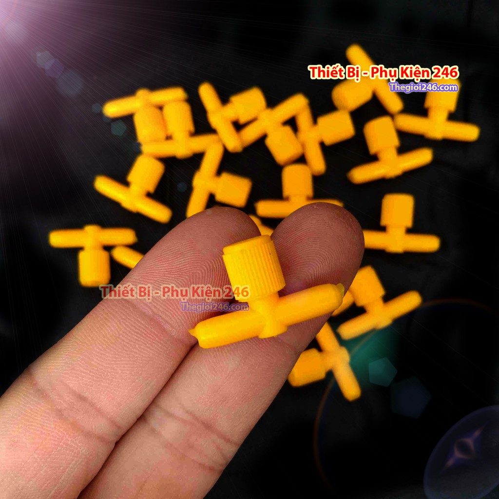Ống nối dây oxi cho cá cảnh có van tinh chỉnh (3 cái)
