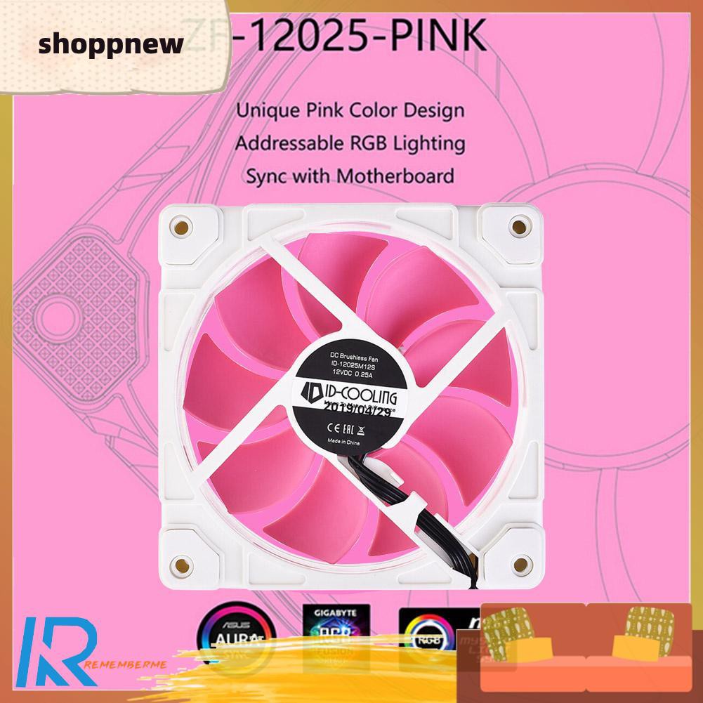 Quạt Tản Nhiệt Cpu Id-Cooling Zf-12025-Pink Argb 120mm Yên Tĩnh