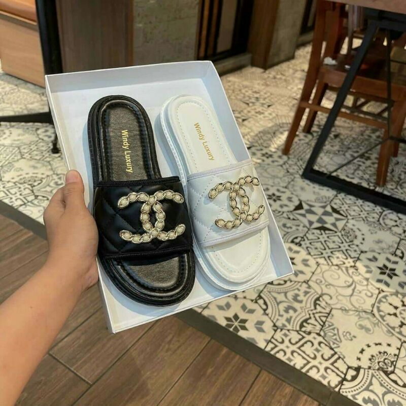 Dép Bánh Mì Nữ Quai Ngang X Ngọc Đế PU Siêu Nhẹ 3P Cực Êm Chân Mềm Sang Chảnh