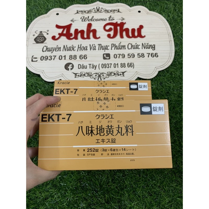 Hộp 252 viên bổ thận EKT-7 Kracie Hachimi Nhật Bản