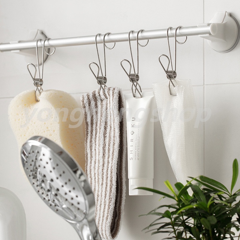 Móc kẹp thép không gỉ để phơi quần áo treo đồ dùng đa năng