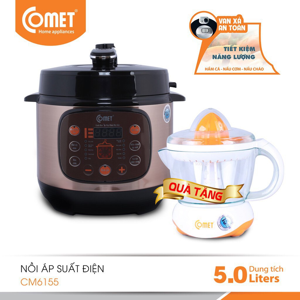 Nồi áp suất điện 6.0L Comet - CM6155