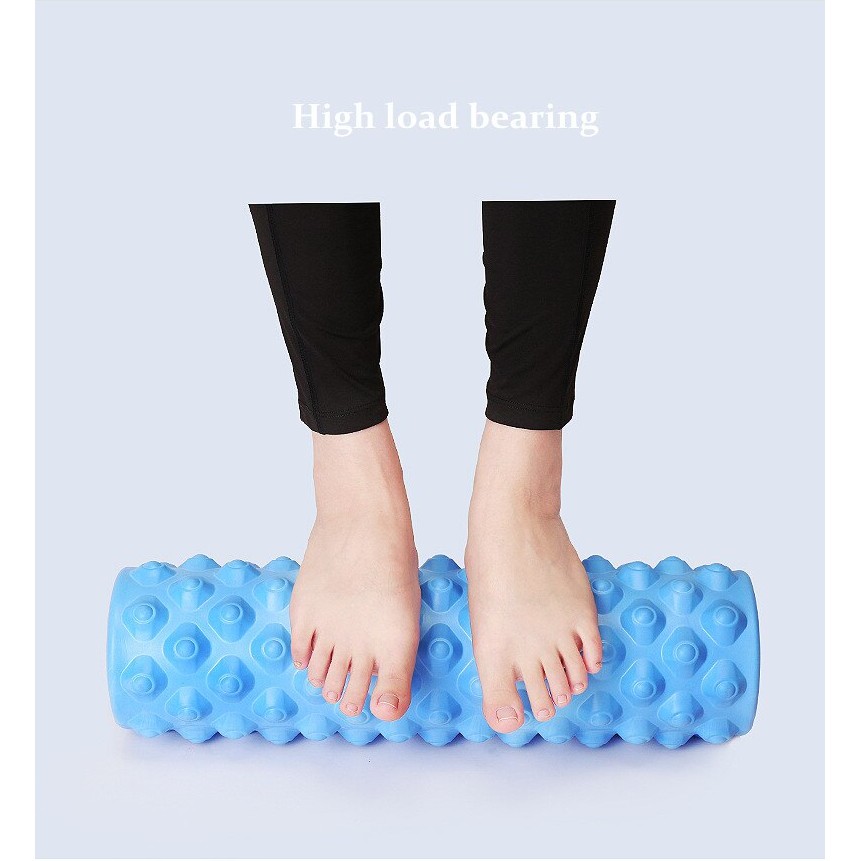 Con Lăn Massage Giãn Cơ Foam Roller Gai Tròn 33x14 cm Giảm Đau Nhức Sau Tập Gym, Yoga YO29