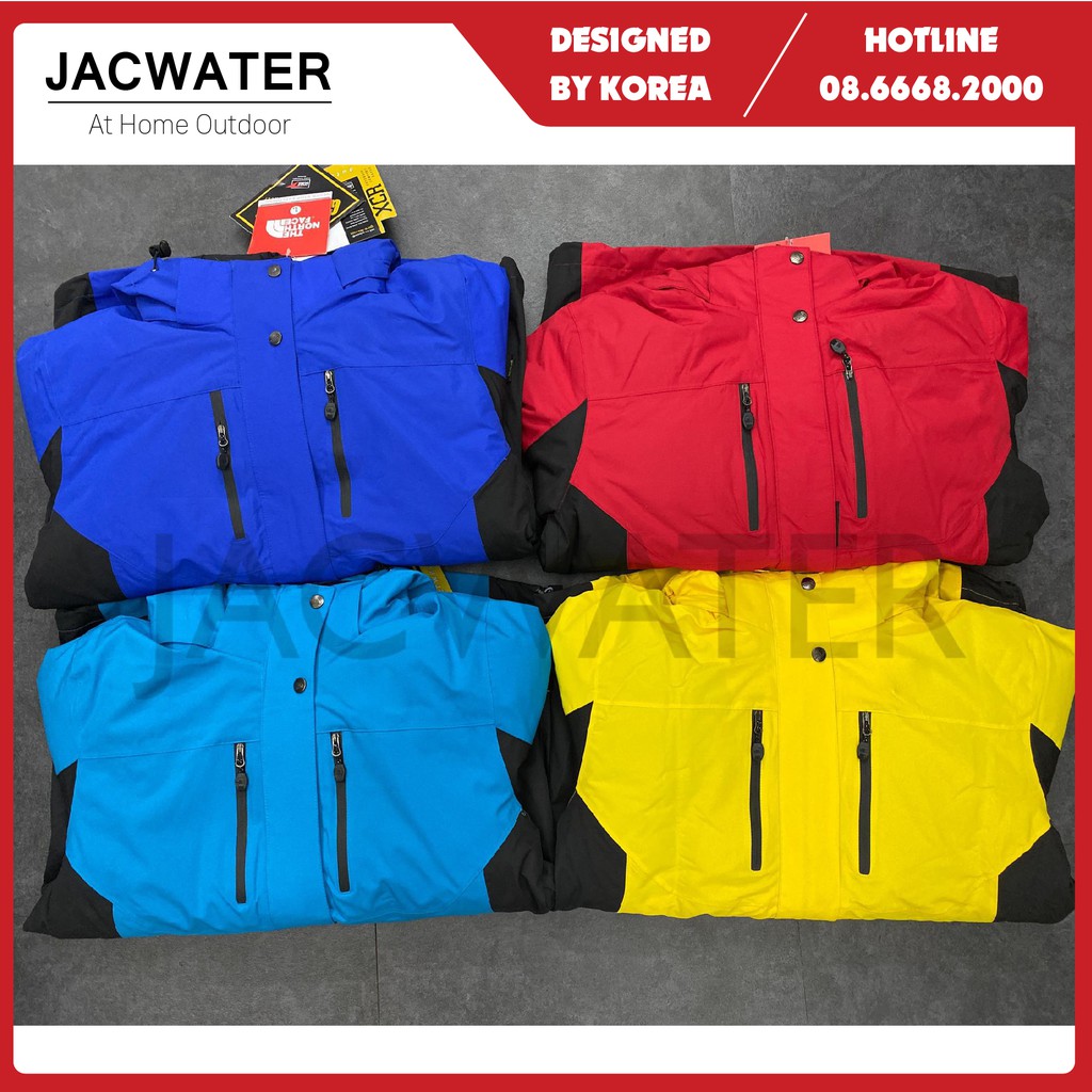 Áo gió lông vũ 5in1 giữ nhiệt dưới 15 độ, khoác dù vải GORE TEX chống nước JACWATER V5in1