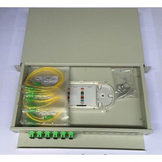 Hộp phối quang odf 12fo khay trượt gắn rack 19”