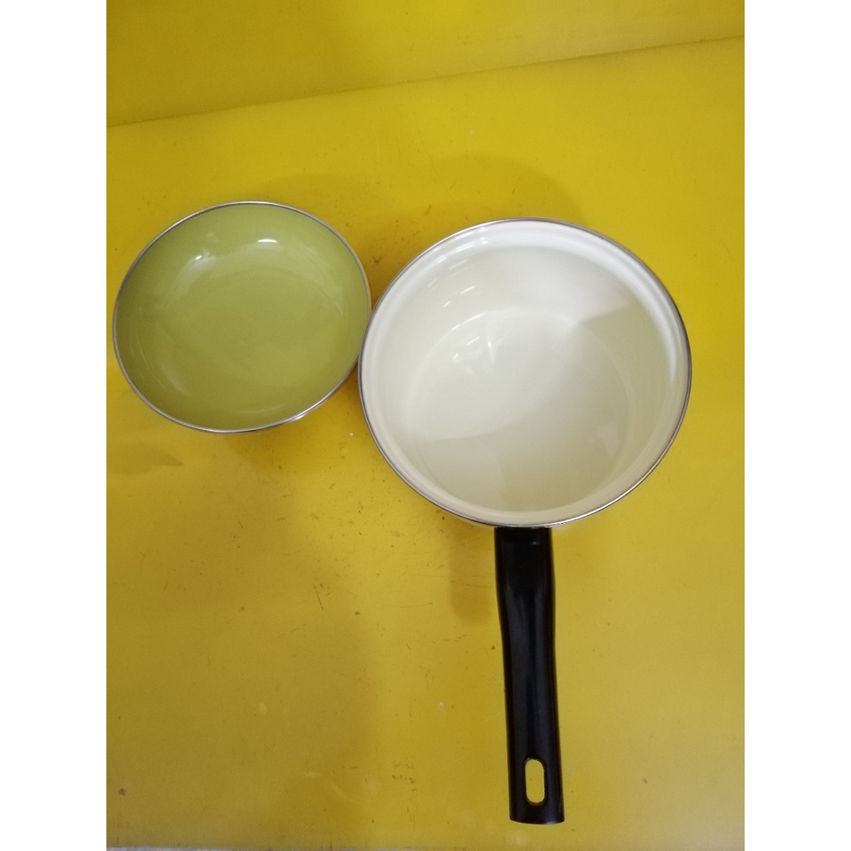 Quánh men chống dính nội địa Nhật, size 18cm, cao 10cm (mã 690), Dùng được bếp từ