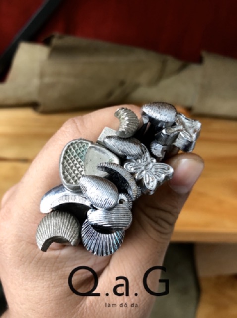 Bộ combo  cây dụng cụ điêu khắc da bò hàng cũ made in USA