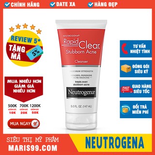 Sữa Rửa Mặt NEUTROGENA Rapid Clear Stubborn Acne Cleanser (147ml) _Xchoice