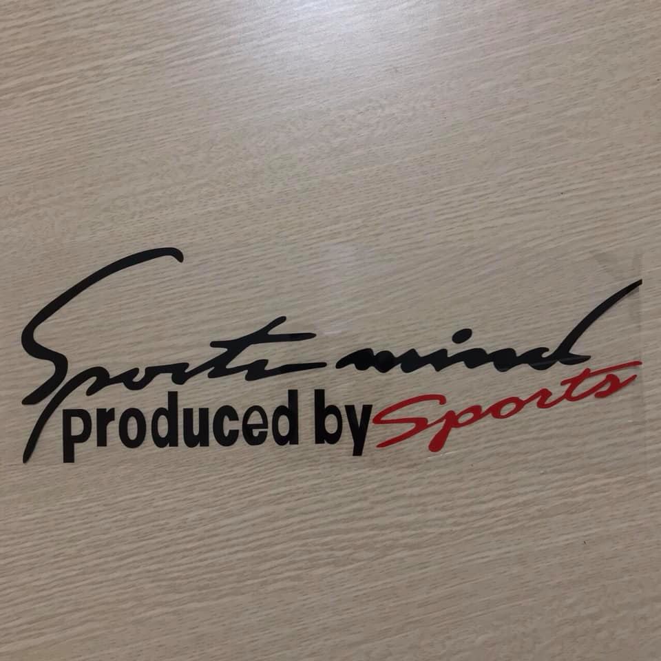 Tem Sportmind dán trang trí xe ô tô