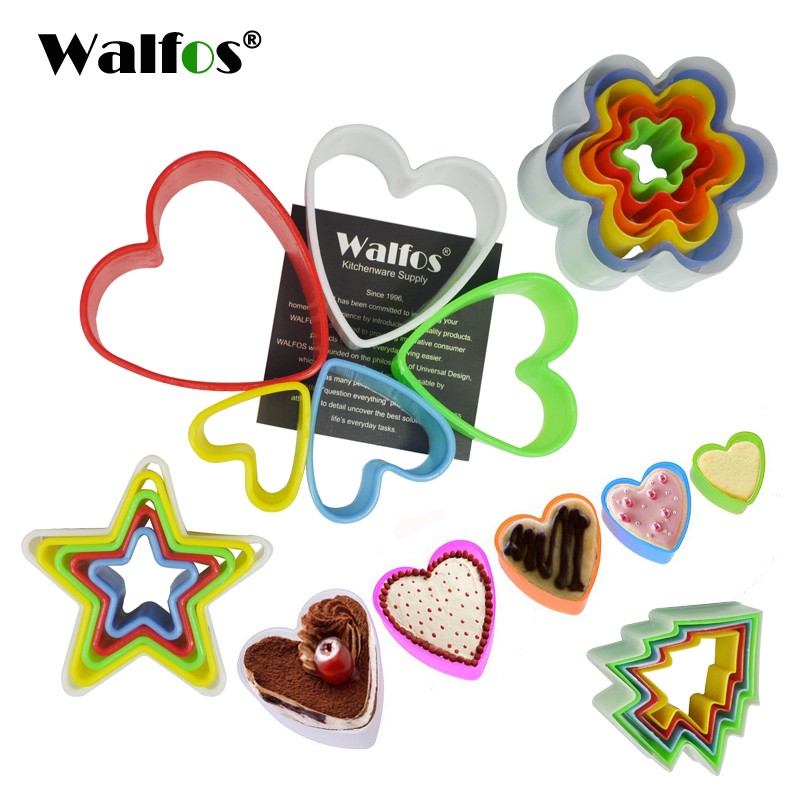 Khuôn bánh Walfos hình bánh quy / kẹo thủ công có sẵn trong 7 kiểu