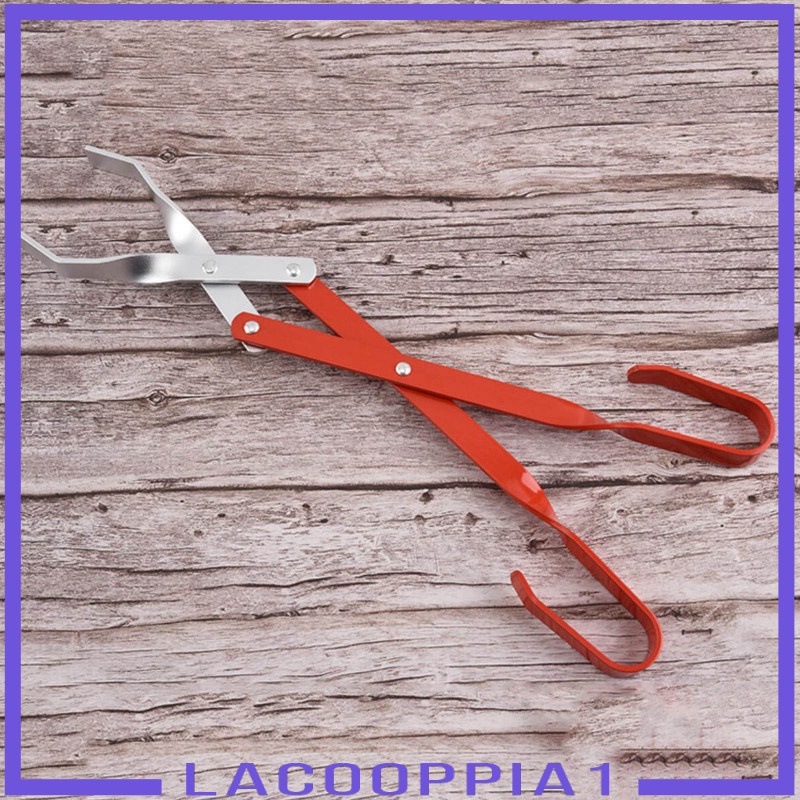 [LACOOPPIA1]Campfire Tongs Log Grabber Firewood Fire Pit Tools Camping Fireplace Tools