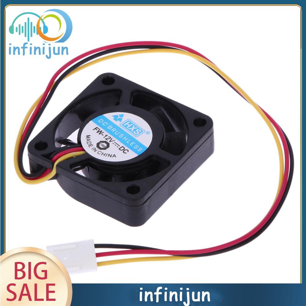 Quạt Tản Nhiệt Cpu 3 Pin 40mm 40x40x10mm Dc 12v