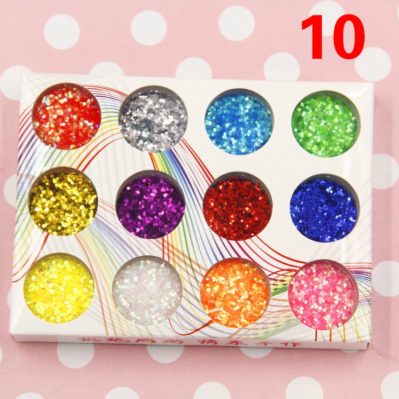 Set 12 Hộp Phụ Kiện Trang Trí Móng Tay Xinh Xắn Thiết Kế Làm Đẹp Cho Nữ