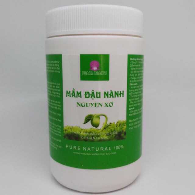 [Rẻ nhất shopee] 1 kg mầm đậu nành nguyên xơ nguyên chất 100%