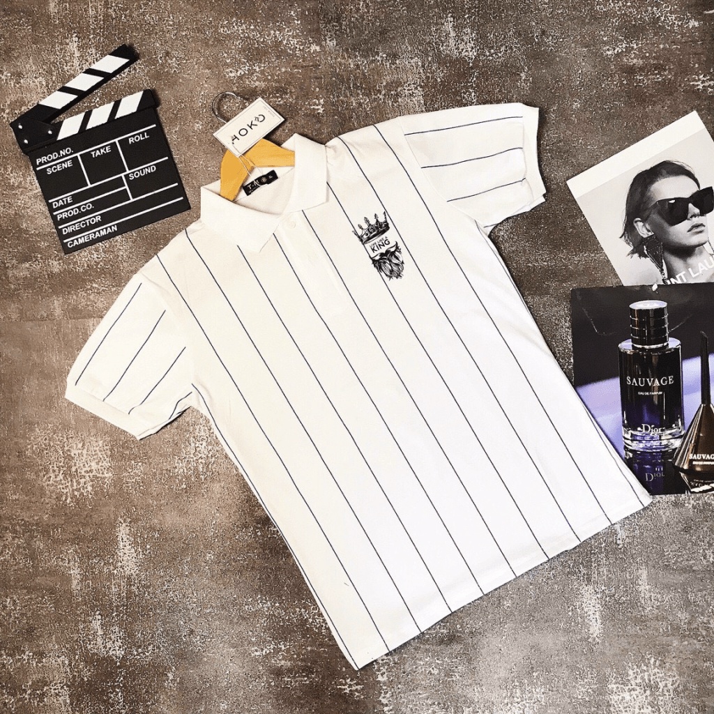 Áo polo nam kẻ sọc, vải cotton cao cấp mềm mịn, thiết kế trẻ trung tôn dáng lịch lãm [NEW UNISEX]