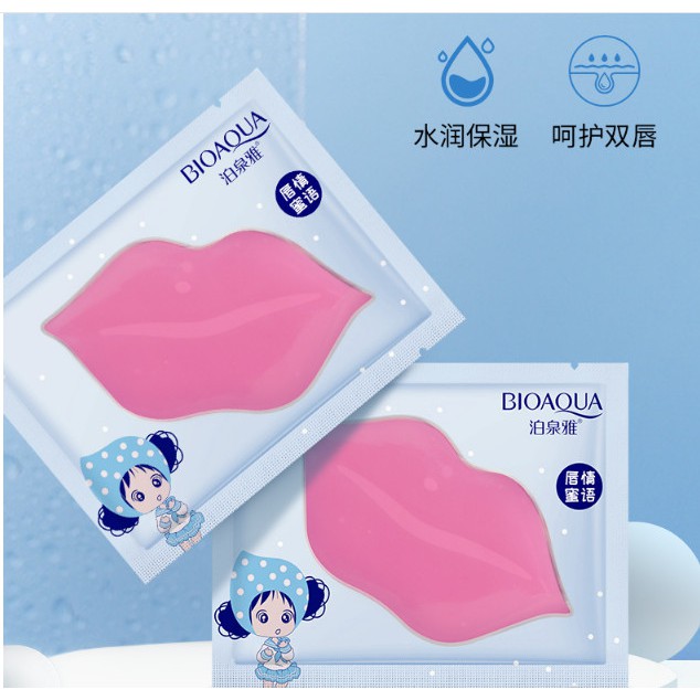 Mặt nạ môi giúp hồng môi và là tẩy da chết dưỡng ẩm mềm mịn môi Bioaqua | BigBuy360 - bigbuy360.vn
