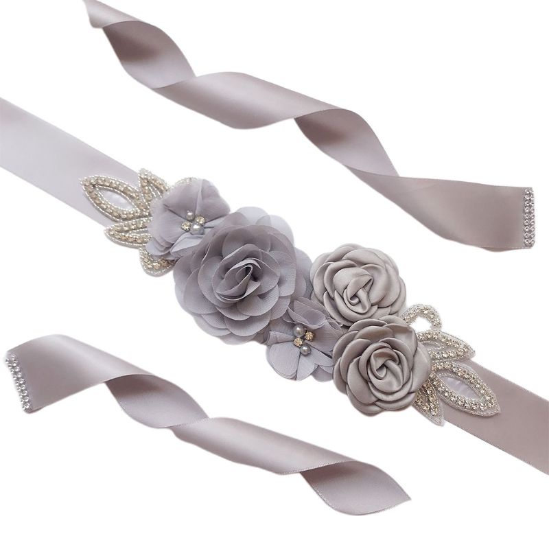 Thắt Lưng Cho Cô Dâu Đính Hoa Hồng Sang Trọng 270x4cm