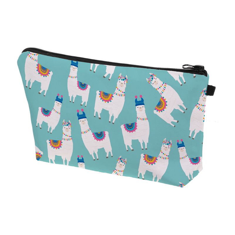 Túi Đựng Mỹ Phẩm Hình Lạc Đà Alpaca Xinh Xắn Tiện Dụng