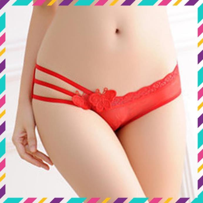 [FREESHIP❤️] Quần Lót Nữ Xuyên Thấu Siêu Gợi Cảm - Đồ Lót Nữ 3 Dây Phối Bươm Bướm Freesize Dưới 60 Kg | BigBuy360 - bigbuy360.vn