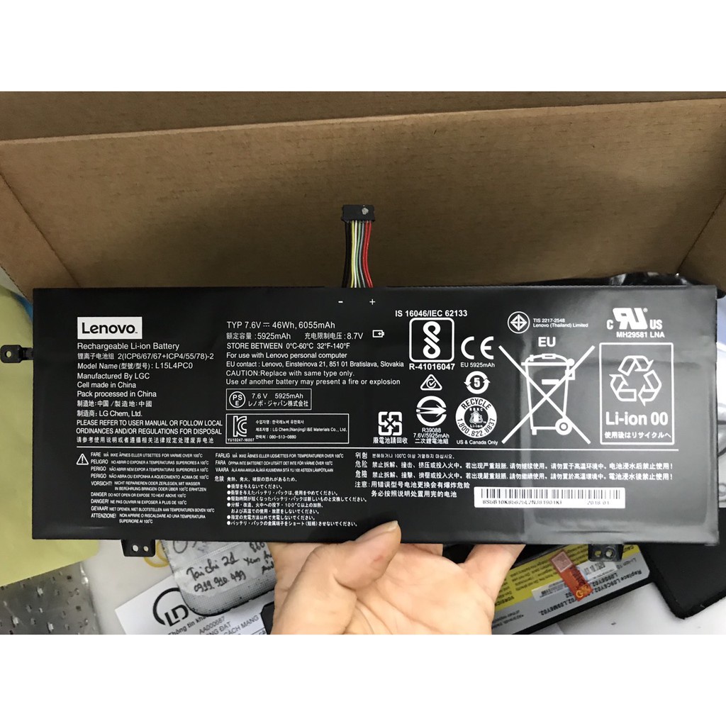 (BATTERY) PIN LAPTOP LENOVO 710S-13ISK L15M4PC0 (ZIN) (4 CELL) dùng cho IdeaPad 710S-13IKB, 710S Plus-13IKB, L15M4PC0