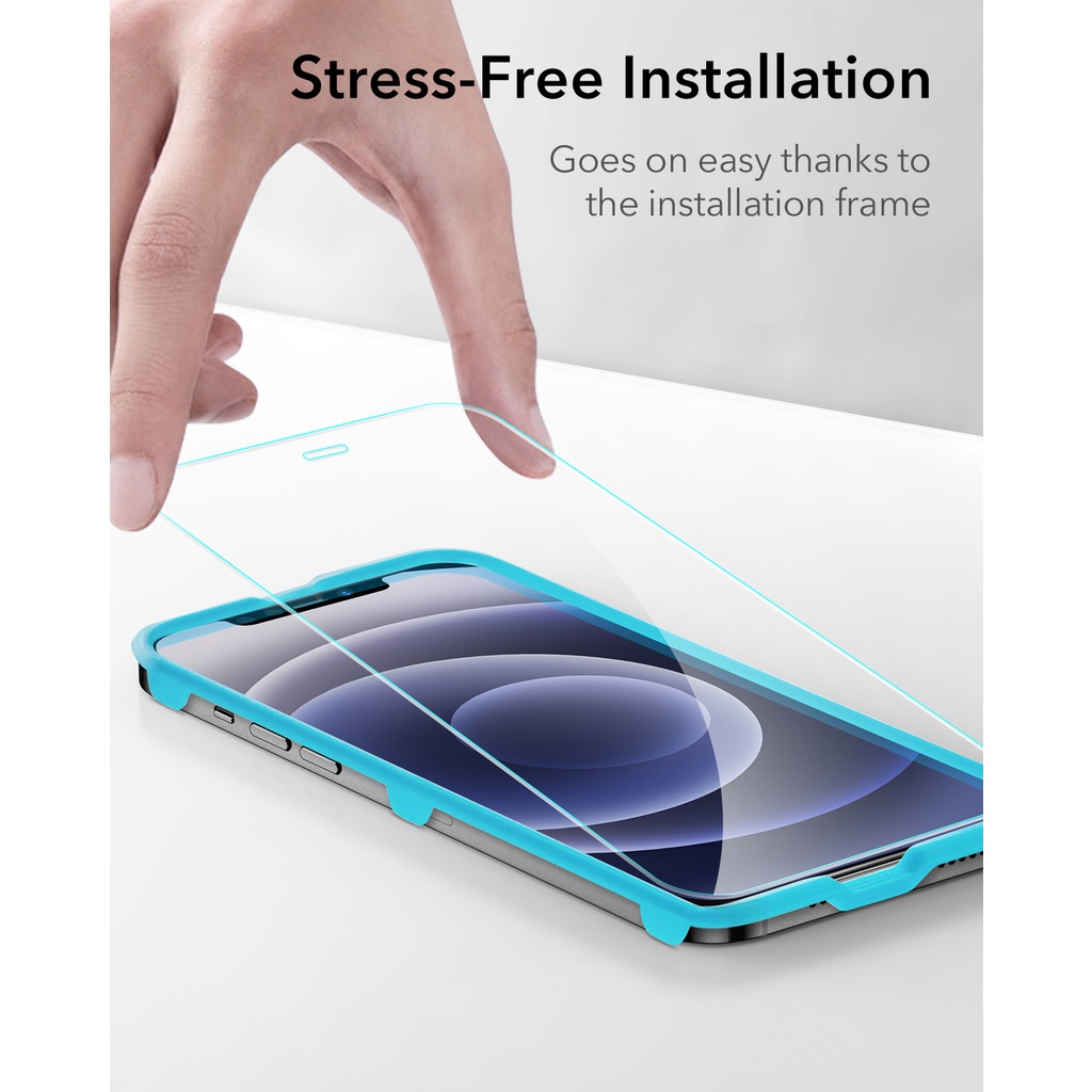 Kính cường lực bảo vệ màn hình ESR thích hợp cho điện thoại iPhone 12