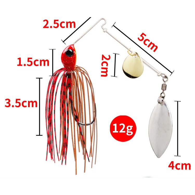 Mồi Câu Lóc SPINNER BAIT _ Mồi Câu Lure Câu Lóc Thu Hút Thị Giá Và Xung Động