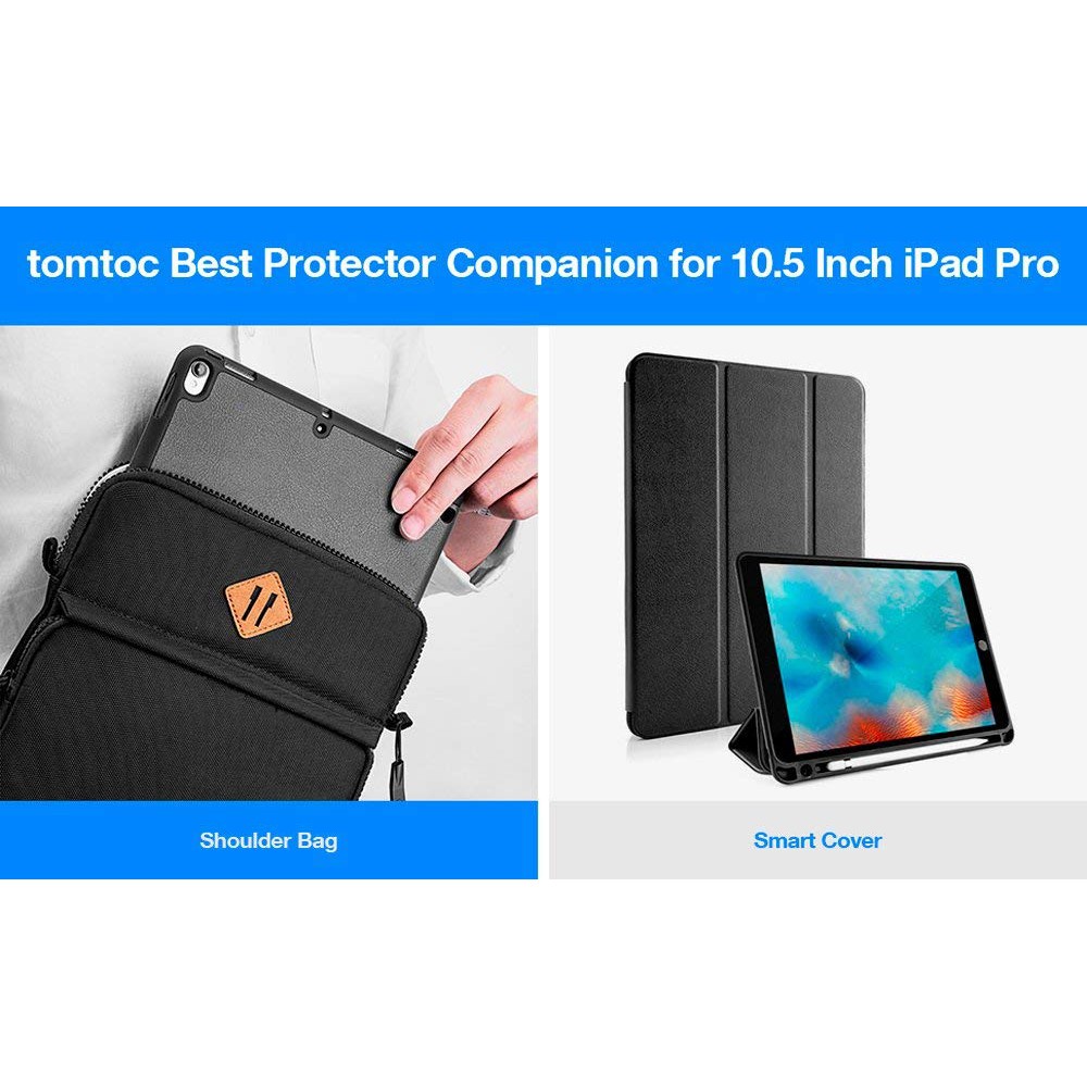Túi Đeo Chéo TOMTOC A20 Chống Sốc iPad 11inch-10.5inch Multi Function Shoulder Bags (Gray/ Black) | BigBuy360 - bigbuy360.vn