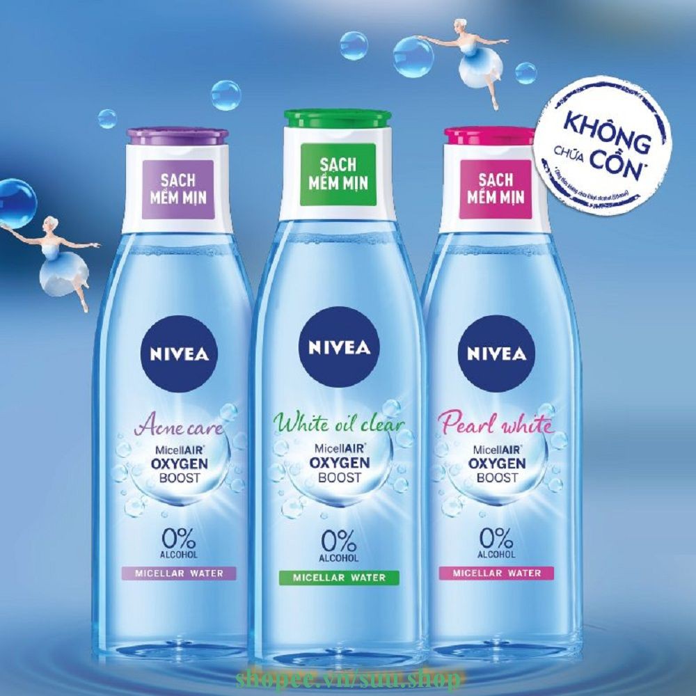 Nước Tẩy Trang 200Ml Nivea Hồng Cho Da Thường Và Da Khô Extra Bright Make Up Clear Chính Hãng. | BigBuy360 - bigbuy360.vn
