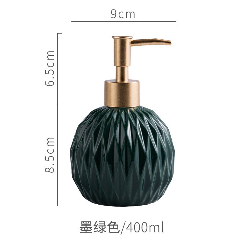 Bình Đựng Nước Rửa Tay Sứ Tròn Cao Cấp