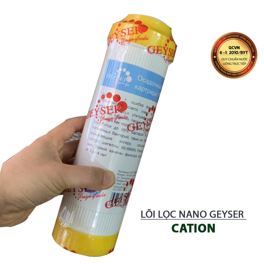 Bộ 3 lõi lọc geyser chính hãng