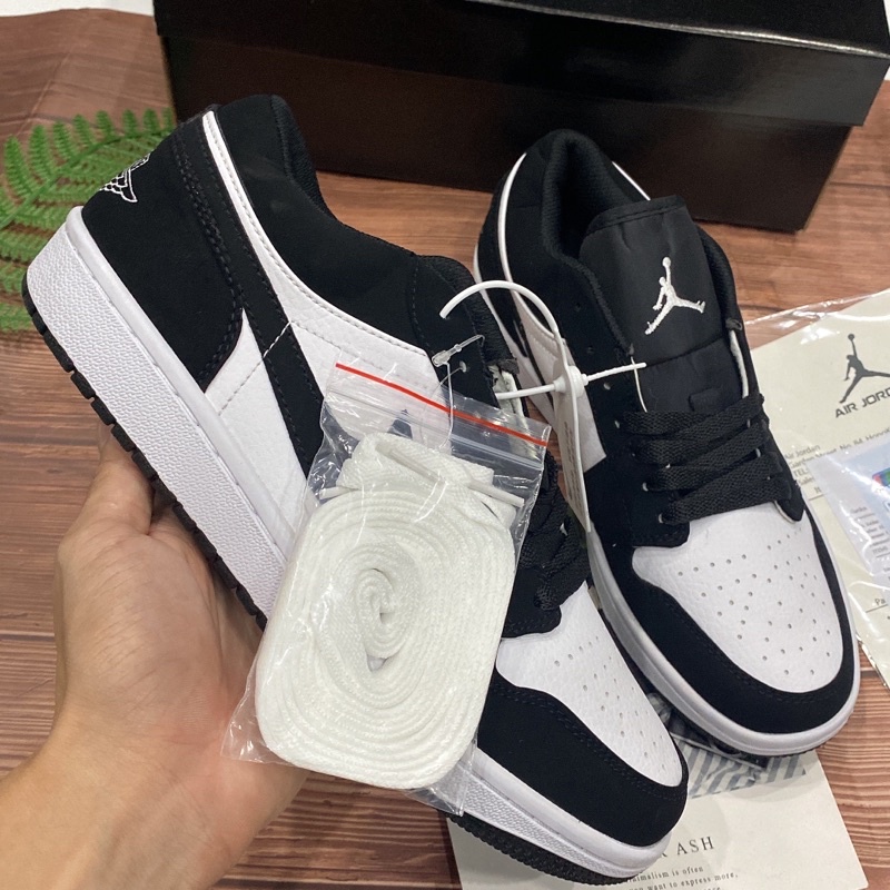 [Full Box] Giày thể thao nam nữ Sneaker Air Jordan 1 PANDA Cổ Cao, Cổ Thấp Đen Trắng Chuẩn Full Size Hot Trend 2021 | BigBuy360 - bigbuy360.vn