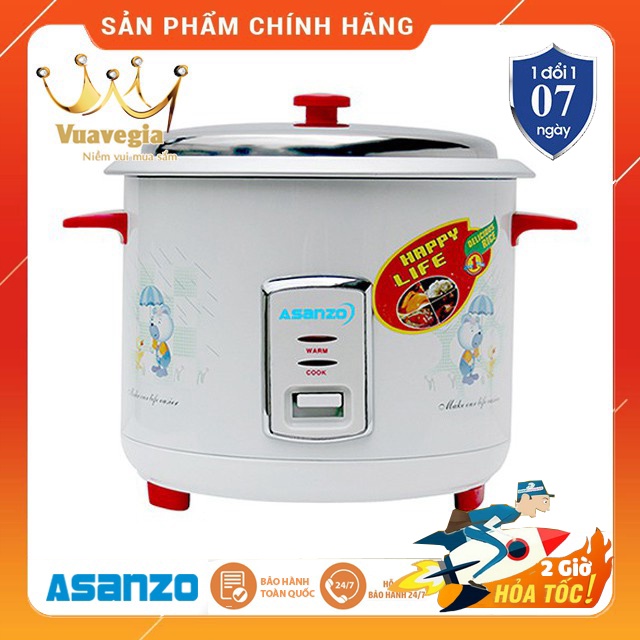 Nồi cơm điện đa năng Asanzo RC-1816 (2.2 lít) Nắp Rời