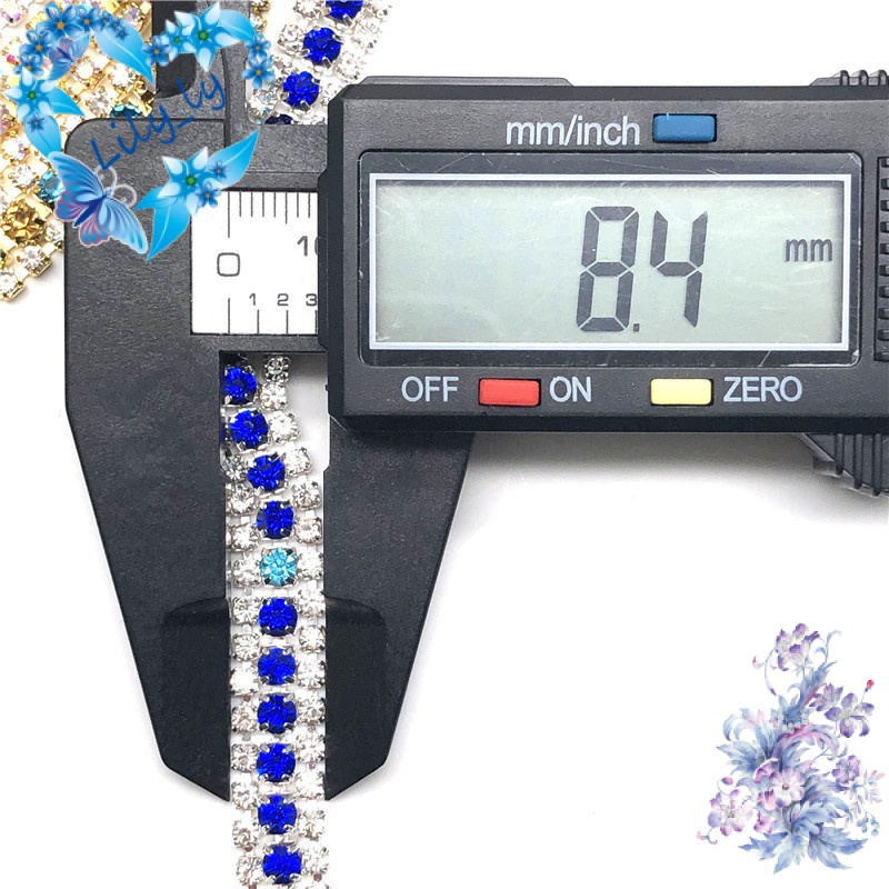 2068080 Bán Trực Tiếp Từ Nhà Máy Chuỗi Xích Kim Cương Giả Ba Hàng Xích Trang Trí Quần Áo Hàn