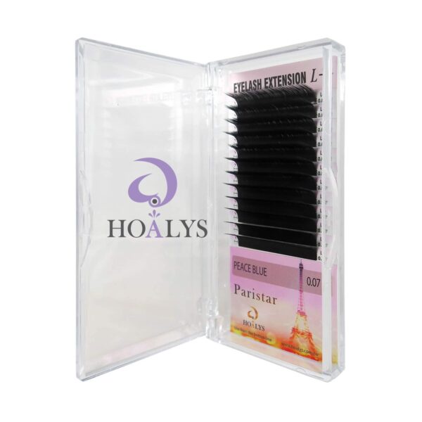 Lông Mi Paris Star Hoalys EP-007 - Mi Cong Tây L+, được thiết kế so le tự nhiên, độ dày 0.07