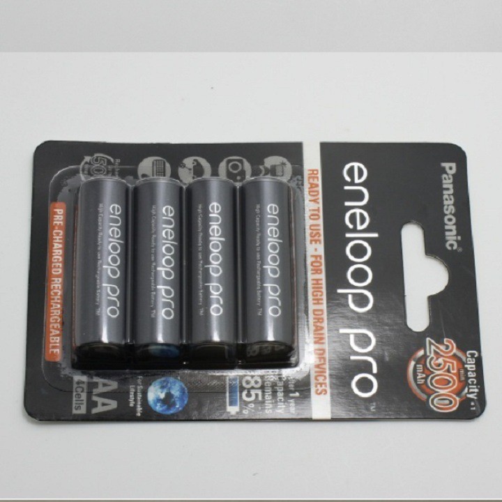 Pin AA, Pin sạc, Pin sạc Eneloop AA dung lượng 2500mAh dùng cho đèn flash hoặc máy ảnh