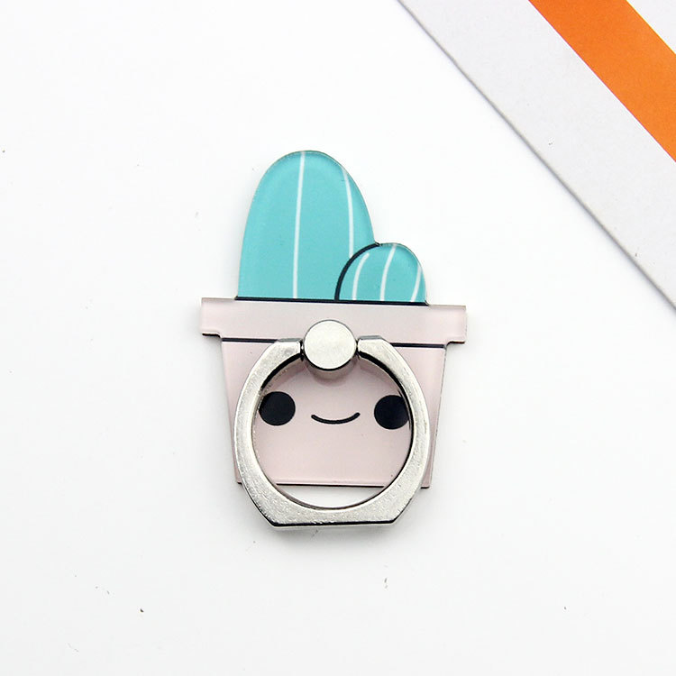 New Cute Cartoon Pac-Man Milk Box Cat Phone Ring Holder Desktop Phone Bracket Dây điện thoại di động | BigBuy360 - bigbuy360.vn