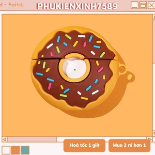 🔥 Case Ap 1/2 & Pro 🔥 Freeship 🔥 VỎ BỌC  BÁNH DONUT - Cho Tai Nghe Không Dây (Bluetooth) - TGDĐ89