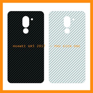 Decal dán lưng Huawei GR5 2017/ GR5 Mini vân carbon 3D
