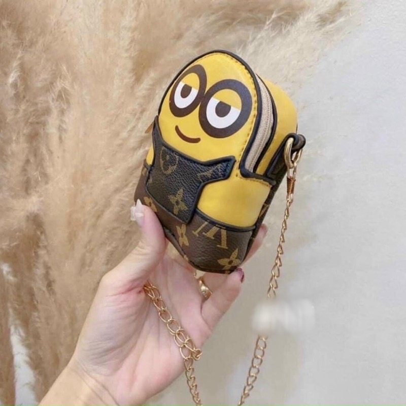 Túi đeo chéo mini, ví mini đựng đồ hình Minion cute ngộ nghĩnh dễ thương cho mẹ và bé