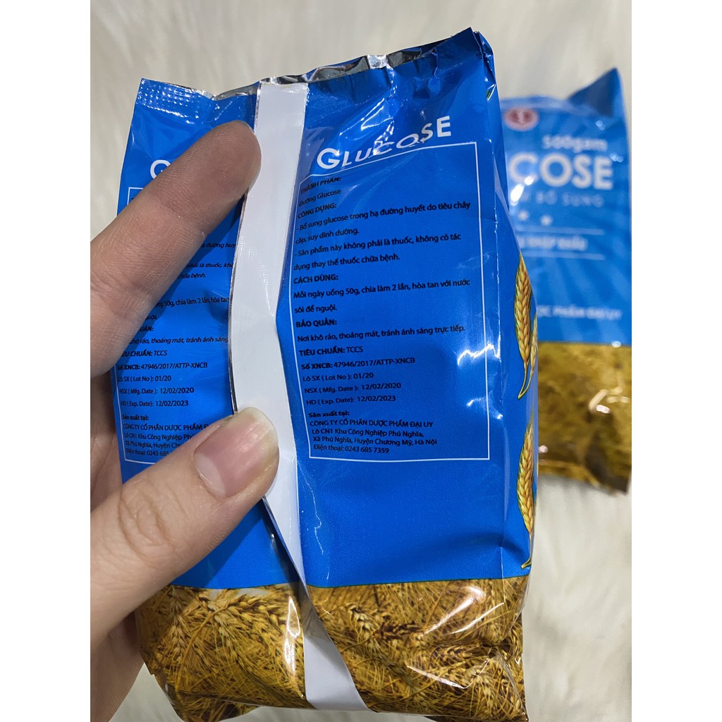 Đường GLUCOSE 200gr-500gr - Bổ sung Glucose, giảm cân, thanh nhiệt, hạ đường huyết do tiêu chảy. Dùng thay đường kính
