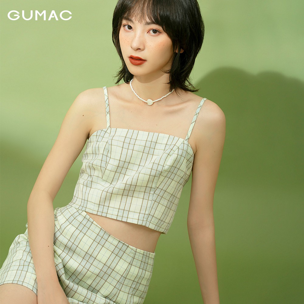 [Mã WABRGUM giảm 10% tối đa 30K đơn 99K] Áo nữ caro 2 dây GUMAC đủ màu, đủ size, cá tính năng động AB113 | BigBuy360 - bigbuy360.vn