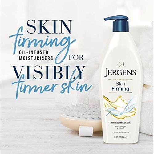 Dưỡng Thể Giữ Ẩm &amp; Giúp Da Săn Chắc Jergens Skin Firming Toning Body Moisturizer 496ml (Mỹ)